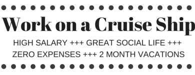 Working on a Cruise Ship