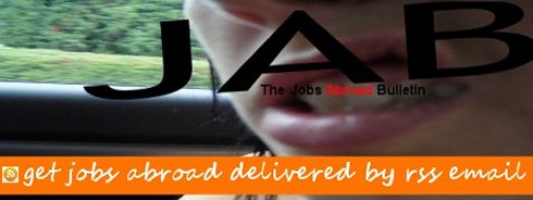 JAB by emaill RSS Get the Jobs Abroad Bulletin delivered by RSS email