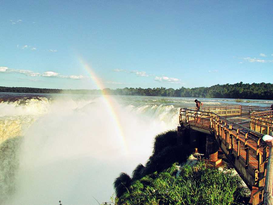 Rainbow over the Devil's Throat, Iguacu Falls, Argentina