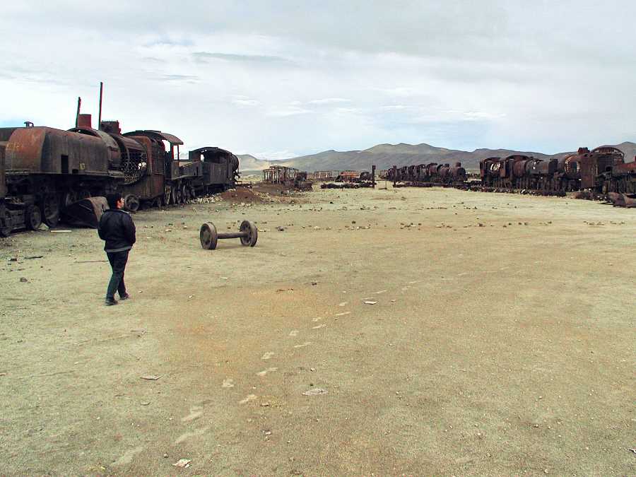 Train Graveyard. Uyuni, Bolivia