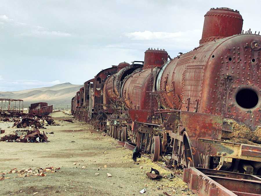 Train Graveyard. Uyuni, Bolivia