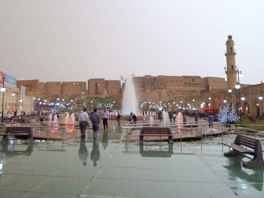 In the middle of the city, raised 32 metres above ground level, Erbil Citadel is easy to find