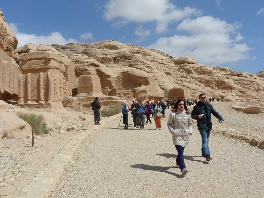 Near the start of the route into Petra