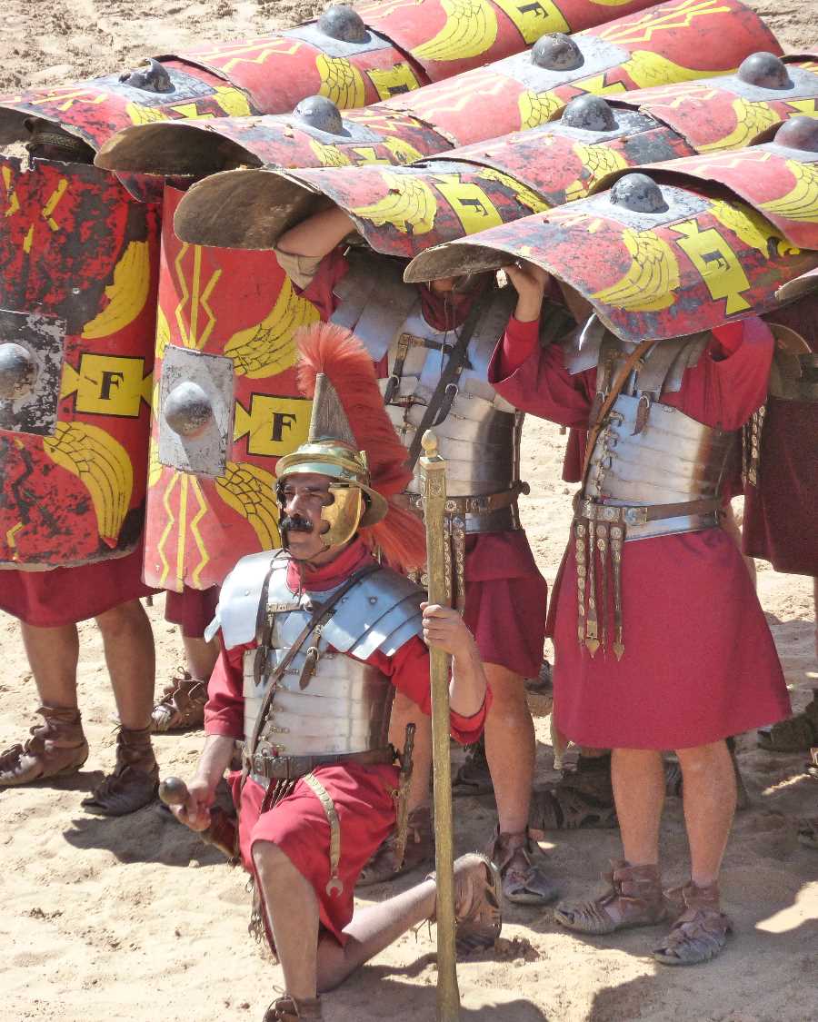 The lead Roman soldier here really looks like our mate, Dave