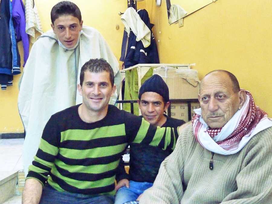 We spent an afternoon in Suf in one of the local barber shops where we had been invited in for coffee