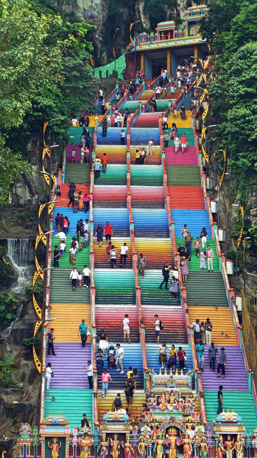 Batu Caves steps. Kuala Lumpur, Malaysia