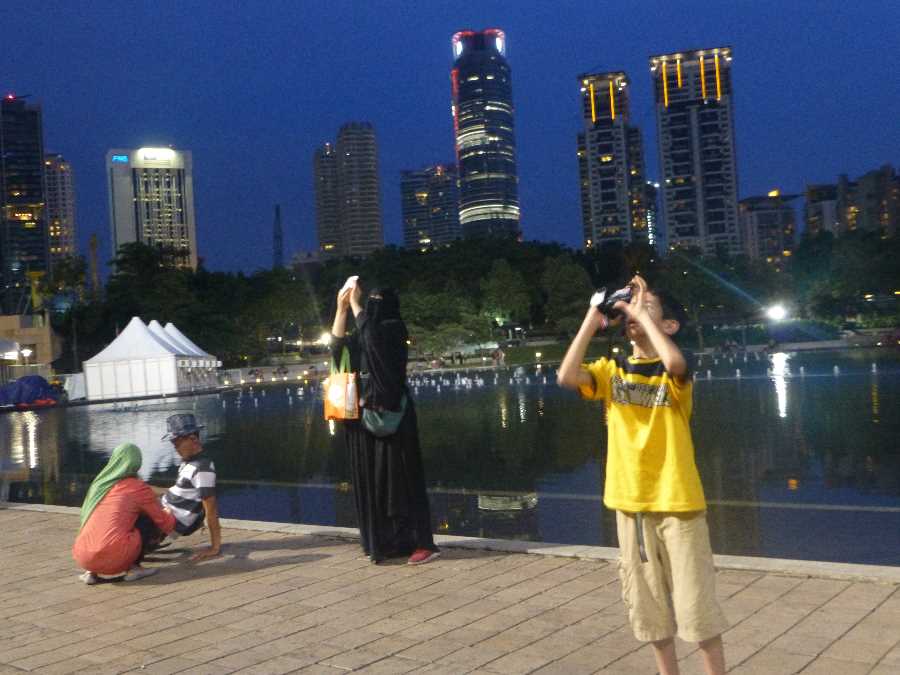 The buildings are a landmark of Kuala Lumpur