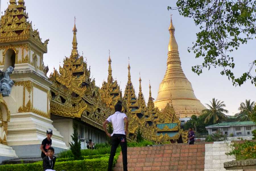 The Shwedagon Pagoda also known as the Great Dagon Pagoda and the Golden Pagoda, is a gilded stupa located in Yangon, Myanmar