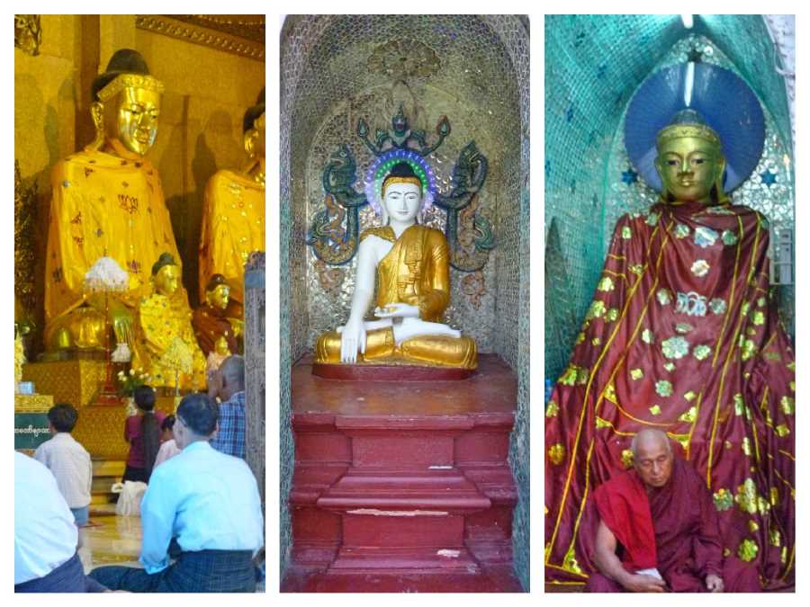 It is customary to circumnavigate Buddhist stupas in a clockwise direction