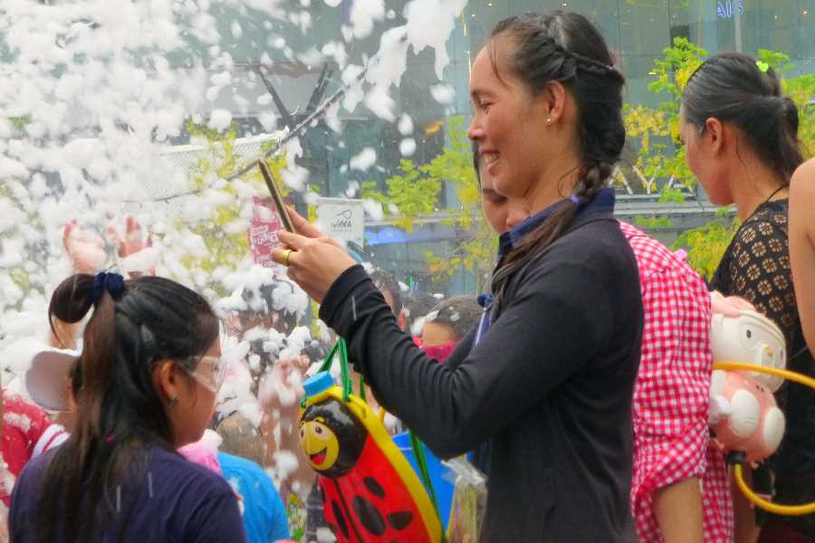 Songkran foam party