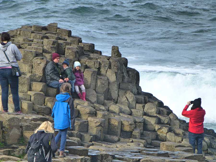 Finn MacCool threw down the rocks to build a crossing to get at his foe