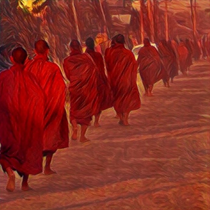 Monks, Nyaungshwe, Myanmar