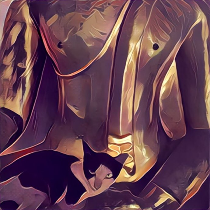 Cat and Buddha, Bangkok, Thailand