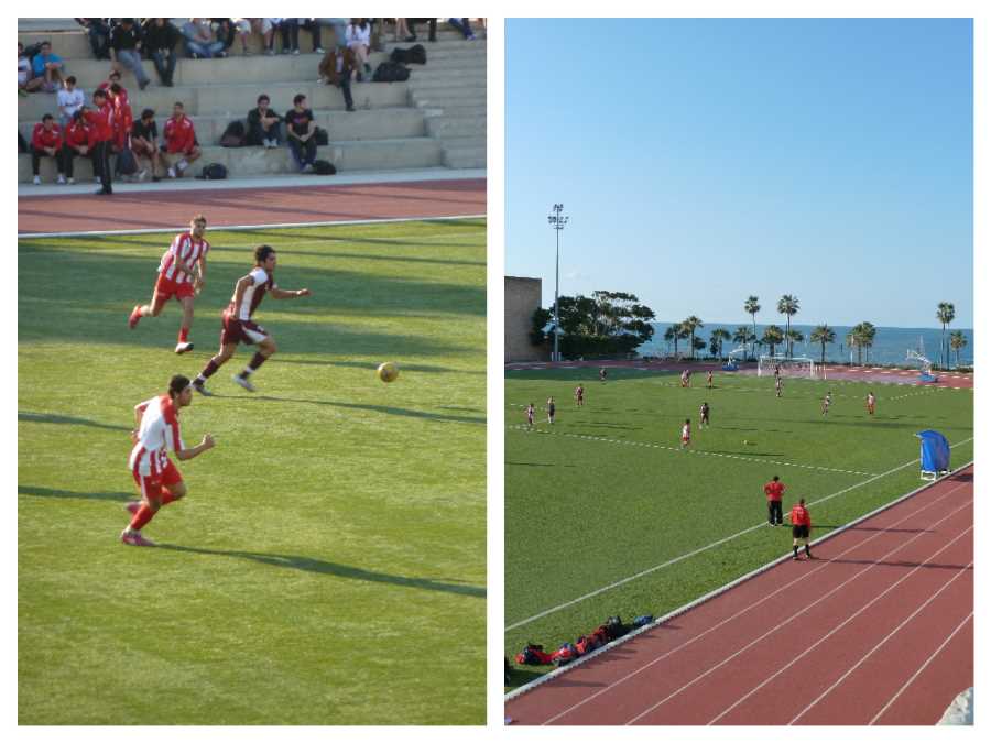 Football match in the campus of the University of Beirut