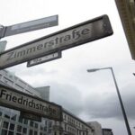 Zimmerstrasses sign in Berlin