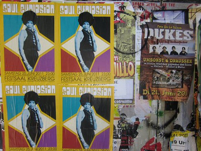 Music poster in Berlin