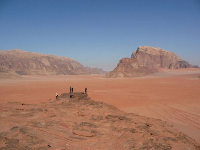 The landscape near Wadi Musa is stunning