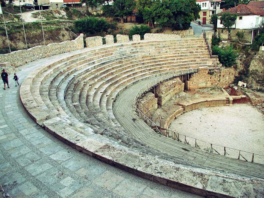 If you don’t look where you are going in Ohrid, in Macedonia, you might fall into this Roman Amphitheatre