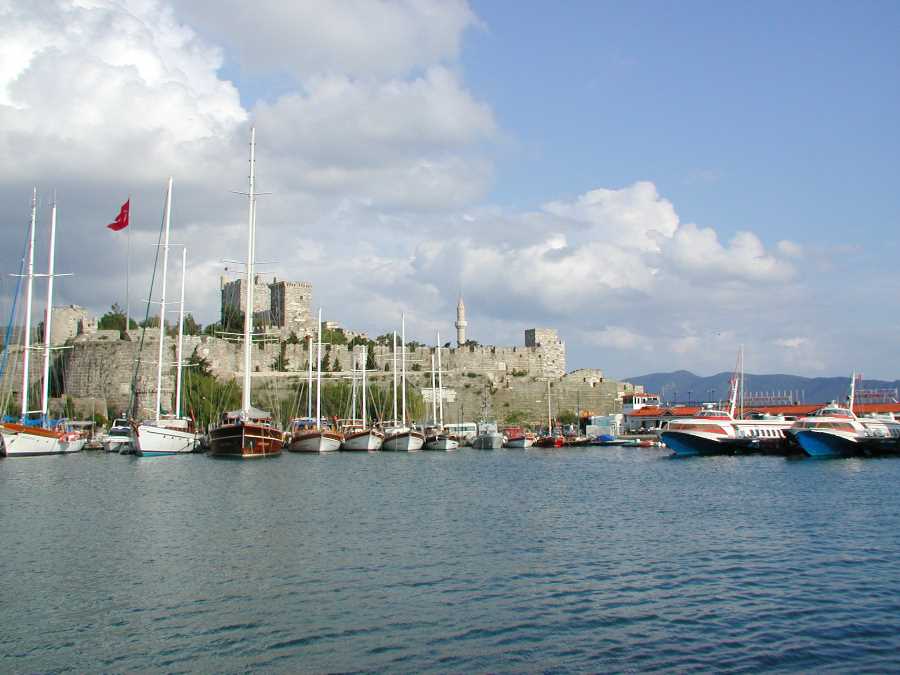 Stone from the Mausoleum of Mausolus was used by the Crusaders to build Bodrum Castle