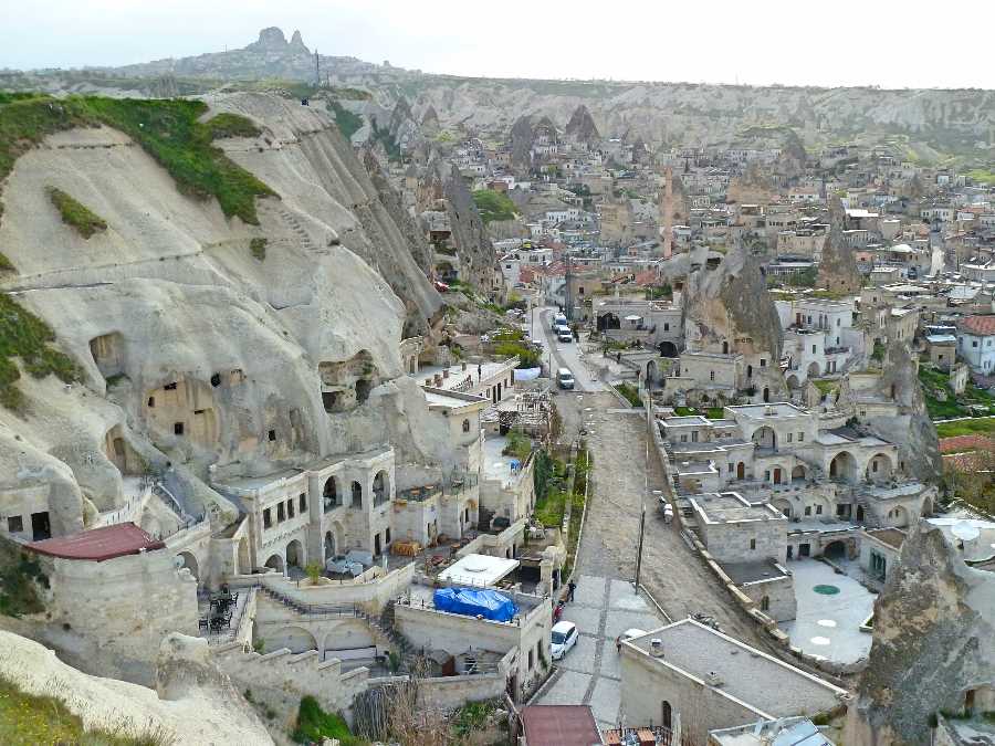 The empty caves in Cappadocia were turned into cave hotels