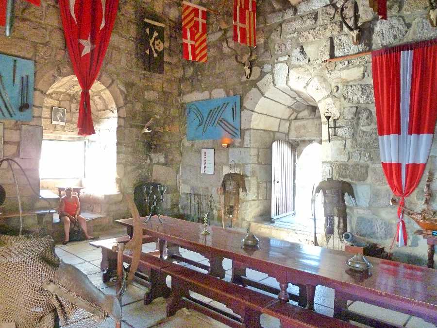 Look closely at the walls and you see white marble blocks recycled from the Mausoleum of Maussollos, one of the seven wonders of the world