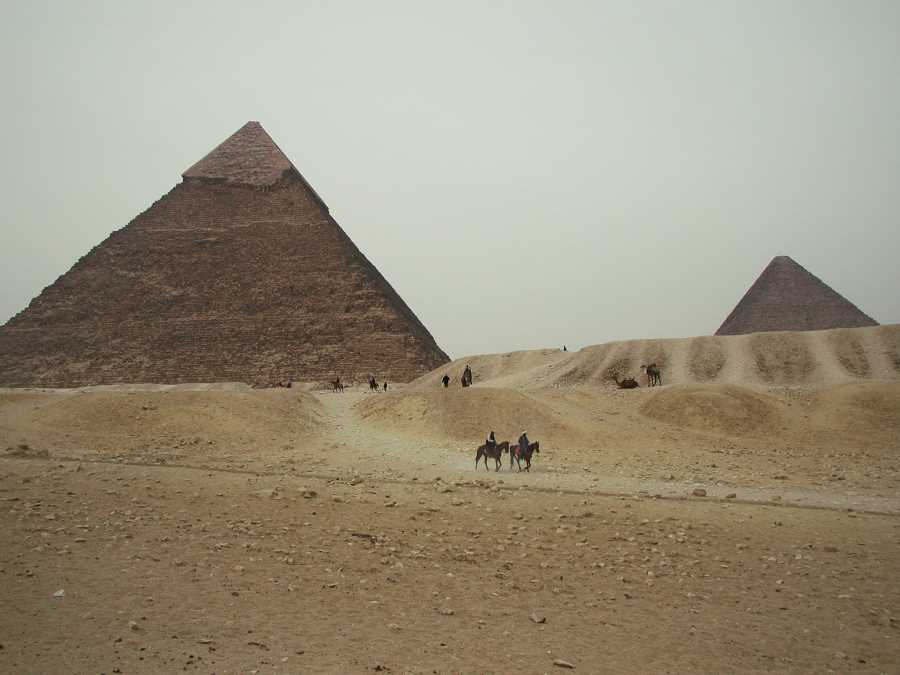 We were tempted to get the Pyramids at Giza to ourselves