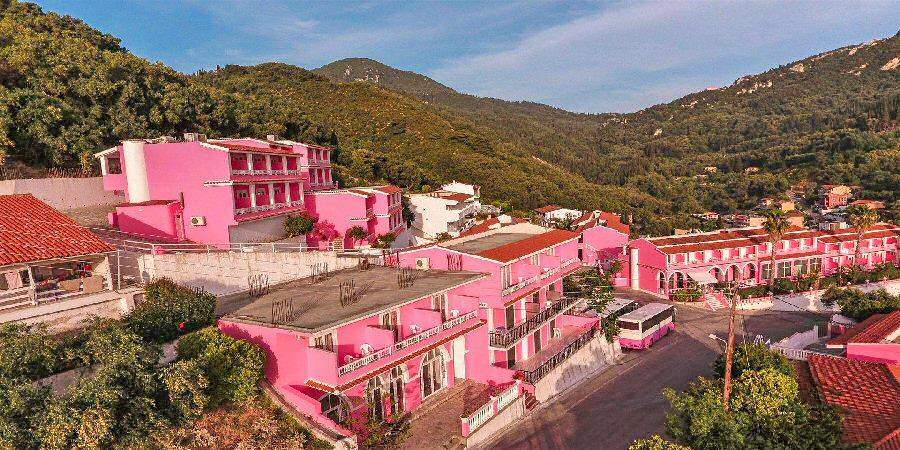 Volunteer work in hostels in Greece, including The Pink Palace